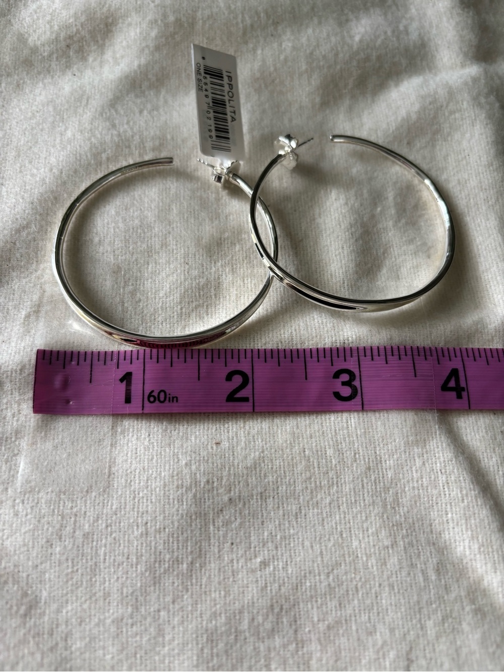Ippolita Silver Hoop Earrings - Polished Silver Hoops